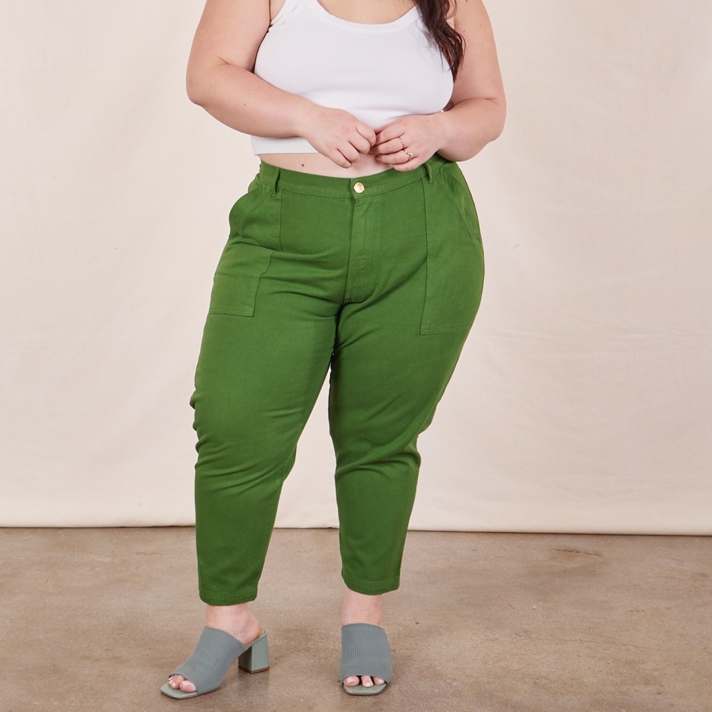 Big Bud Press Pencil Pants - Lawn Green 2X Petite